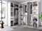 Dmora - Großer Kleiderschrank Bestone, Schlafzimmermöbel, Schrank, Garderobe, 234x141 h205 cm, Weiß