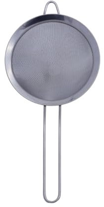 Buckingham Stainless Steel Fine Mesh Conical Strainer Sieve for Baking Rust Free, Dishwasher Safe (14cm)