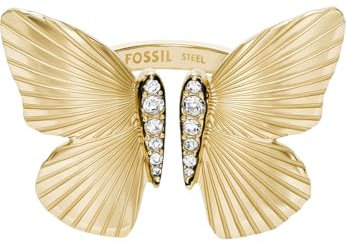 Fossil Sutton Damen Edelstahl Offene Ringe, N