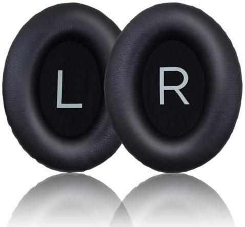 hopopower Replacement Earpads for Bose QuietComfort 45 (QC45) /QuietComfort SE (QC SE)/New Quiet Comfort Wireless Headphones, Ear Pads Cushions with Softer Protein Leather(Black)