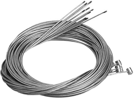 AUTUUCKEE 10 PCS 1.75m Bike Brake Cable, Universal Inner Bicycle Brake Cable, Inner Wire Cable Replacement, Bicycle Brake Inner Wire Cable for Common Bikes Mountain Bikes City Bikes
