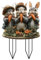 Gartenstecker Osterdeko Ostern Garten Hasen Deko, Osterdeko Outdoor Vintage für Draußen Frühling, Osterhase Außen Gartenschilder Osterdekoration Frühlingsdeko Osterhasen Figuren Groß (B)