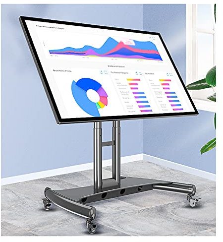 JDJXYNSRT Universal TV Stand Portable TV Stand Table TV Stand Base for 32 - 70 TV Adjustable Heights Swivel 90° Tabletop Pedestal TV Bracket Mount Holds 45kg TV Table Stan(