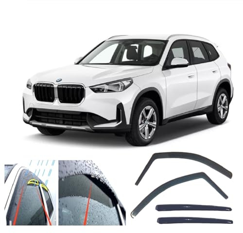 AC WOW 4x Windabweiser für BMW X1 (U11) 2022 2023 2024 2025 2026 Wetterschutz/Sonnenblenden/Regenschutz