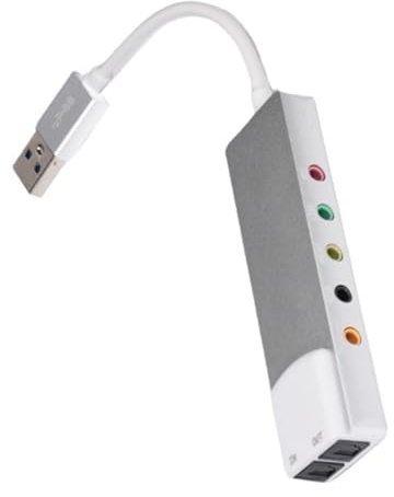 Advanced USB External Sound Card Device with SPDIF in/Out for Studio Mixing and Production Optical Fiber Card