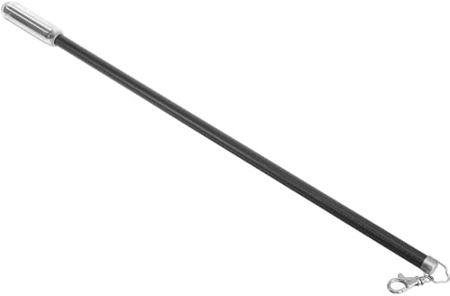DOITOOL Baguette à Rideaux en Alliage d'Aluminium Noire, Design Ergonomique et Robuste, Perche Rideau pour Ouvrir et Fermer Facilement Votre Curtain Rod