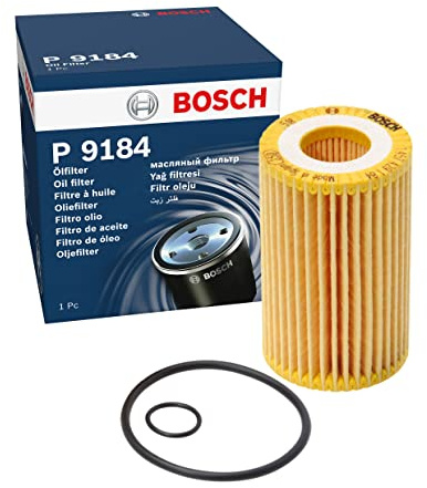 Bosch P9184 Car Oil Filter - Replacement Filter | Separates Soot and Metal Particles from Engine Oil - Provides Reliable Engine Lubrication