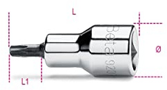 Beta 920TX Schlüssel Profil Torx (1/2 chrom, BT009200527