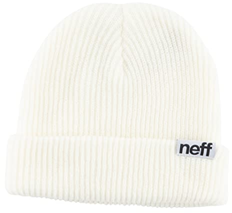 Neff Herren Fold Beanie-Mütze, Weiß, Einheitsgröße EU