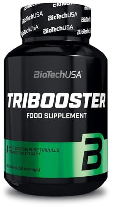 BioTechUSA Tribooster, Nahrungsergänzungsmittel Tabletten mit Triblus Terrestris, 60 Tabletten