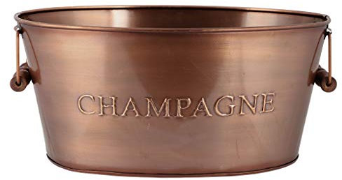 Ice Bucket Vintage Copper Champagne Wine Bottle Cooler Tub Alfresco Garden Party Decoration (BJ52)
