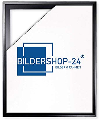 Bildershop-24 Schattenfugen - Rahmen LEMGO 60x80cm Schwarz (Hochglanz) - 7 Farben 73 Formate