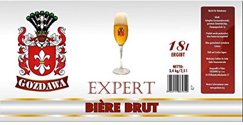 GOZDAWA Bière Brut (Champagnerbier) - 3,4 kg Bierkit zum Bier brauen bis 23 Liter Braukit