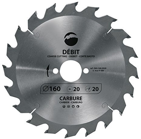 Leman 965.190.1620 Lame de scie circulaire en Carbure ø 190 x 16 mm 20 dents pour bois