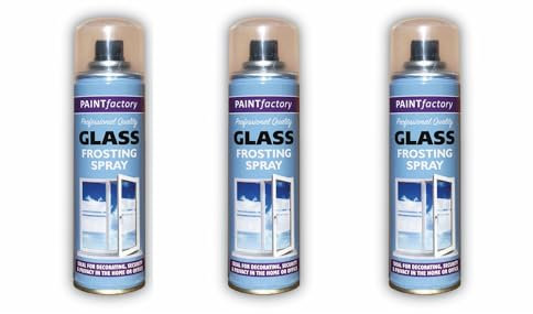 Paint Factory 7667 Glass Frosting Spray Paint Can White 3x250ml