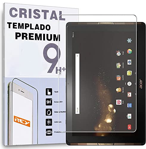 REY Protector de Pantalla para ACER ICONIA TAB 10 A3-A40 10.1, Cristal Vidrio Templado Premium Táblet