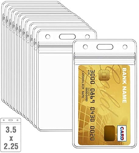 100 Stück durchsichtige Plastik-Namensschild-Ausweishalter für Namensschilder, Ausweishalter