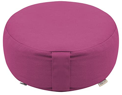 Yogistar Meditationskissen - Rund - Dhyana - Organic Cotton Beere