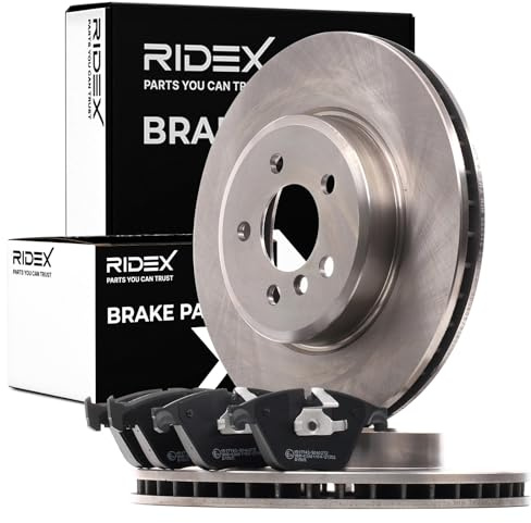 RIDEX Bremsenset Vorne 348,0mm Bremsscheiben und Bremsbeläge Kompatibel mit BMW 5 Touring F11 Belüftet
