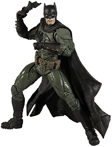 McFarlane Toys, 17,8 cm DC Direct Black Adam Batman Actionfigur mit 22 beweglichen Teilen, Sammlerstück DC Black Adam Comic Figur mit einzigartiger Sammelfigurenkarte und Comicbuch - ab 12 Jahren