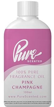 Pink Champagne Fragrance Oil - 100ml Suitable for Candles, Wax Melts, Cosmetics, Diffusers, Soap (Pink Champagne)