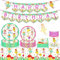 JeVenis Fee Geburtstag Banner Fee Geburtstag Party Supplies Fee Party Teller und Servietten Fee Geburtstag Party Dekoration Fee Party Tischdecke Fee Party Favors Fee Garten Dekoration