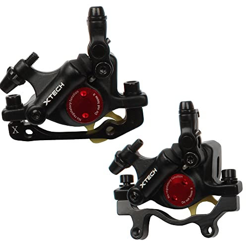 Ykpoo ZOOM HB-100 XTECH MTB - Pinzas de freno hidráulicas para bicicleta de disco, juego delantero y trasero (negro)