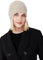 Style & Republic Kaschmir Sport Mütze-Beanie Damen aus 100% Cashmere - Dein kuscheliger Premium Beanie für stilvolle Herbst- & Winter-Momente - Taupe Melange