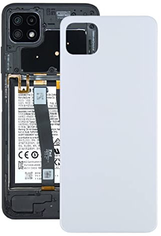 Repairparts Akku-Rückseite for Samsung Galaxy A22 5G (Weiß) (Lila) (Grün) etc (Color : Weiß)