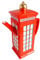 Famous London British London Red Telephone Box Shaped Ceramic Teapot