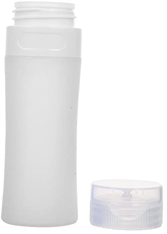 Cabilock Travel Cylindrical Bottles, Refillable Toothpaste Tubes, Small Silicone Empty Toiletry Bottles, Portable Makeup Foundation Container For Shampoo Toner Cosmetic Liquid Lotion Gel