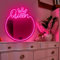 Miroir Acrylique LED néon en Forme de cœur/Chat/Lettre/ondulé, Miroir de sorcière, décoration Murale décoration de la Chambre à Coucher, de la Maison, du Studio, du dortoir, du Mariage