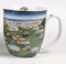 Witziger Becher Hund und Schafe Tasse Porzellan Inhalt 400ml Kaffeebecher mäh mäh Fresse Küste Urlaub