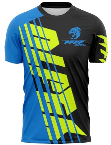 FFFF & OLFEH Maglia MTB da Uomo Manica Corta,Abbigliamento Ciclismo da Uomo,Maglia Manica Corta,Ciclismo Ciclismo Jerseys per Uomo,Ad Asciugatura Rapida Traspirante (Blu,XL)