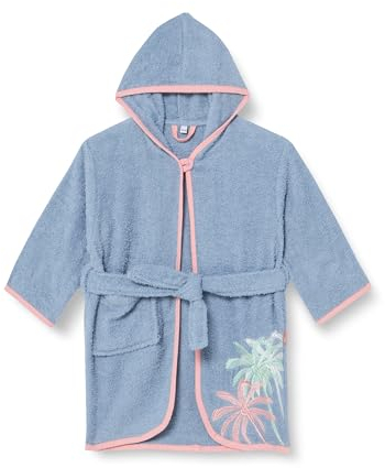 Playshoes Unisex Kinder Frottee-Bademantel Morgenmantel, Palmen, 98/104