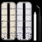Nail Charms Pearls,About 4000PCS Pearl Nail Charms with Pickup Pencil and Tweezer,2/3/4/5/6/8mm Flat Back Pearl Beads for Nail Art Design DIY Crafting Embellishment