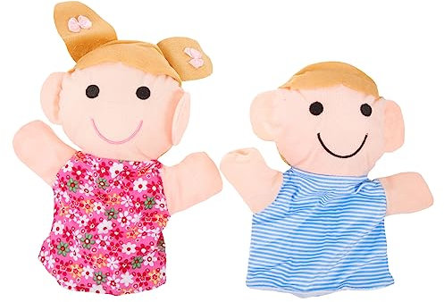 Hohopeti 2 Stück Familien Handpuppen Puppen Für Babys Familienpuppen Für Kleinkinder Plüschpuppen Handpuppen Für Kinder Puppen Für Erwachsene Handpuppen Für Kleinkinder Kinderpuppen
