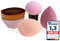 GHADA Make-up Set – 2er Beauty Blending Schwamm, Foundation Pinsel & Blending Schwämmchen mit Griff – Premium Schmink-Set für Foundation, Creme & Puder