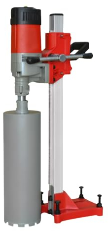 3300W Nass Trocken Kernbohrgerät Kernbohrmaschine + Standfuß Set 800U/min 165mm Kernbohrmaschine kombiniert Für die Probenahme von Beton, Zement