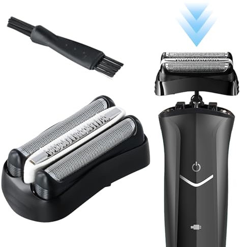 S3 32B Scherkopf Serie 3, Elektrischer Rasierkopf für Braun Series 3 300s 320s 3000S 3010S 3020s 3030s 3040s 3090cc 350cc, Herren Elektrorasierer Scherfolie Ersatzscherteil für S3 32B Zubehör