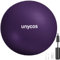 unycos - Gymnastikball 55 cm Sitzball Trainingsball für Yoga, Fitness, Medizinball, Balance Ball, Core Training Strength, Pilates-Ball | Inkl. Pumpe, BPA-Frei, Anti-Burst (Lila mit Logo)