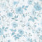 LZH-LP Self Adhesive Wallpaper Light Blue Floral Seamless Texture Peel and Stick Contact Paper, 44x300CM Flower Plant Pattern Removable Wallpaper Decal Film for Wall