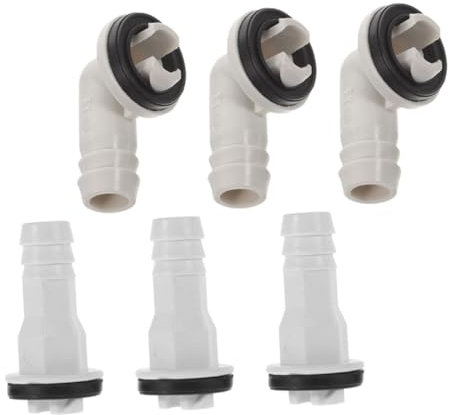 TOPPERFUN 6 Stück Ablaufgarnitur für Klimaanlage Staubschlauch-Anschlussgummi Schlauchanschluss für Klimaanlage Abdeckung des AC-Schlauchrohranschlusses Ablaufanschluss Abs