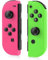 Mhwlhbx Manettes Switch sans fil, L/R Paire manettes Switch compatibles avec Switch/OLED/Lite, manettes de remplacement pour Switch supportant le réveil et le gyroscope 6 axes-Green ＆ Blue
