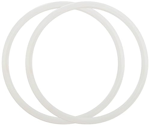Set di 2 guarnizioni di ricambio da 20 cm in gomma per pentole a pressione, adatte per fornelli in acciaio inox