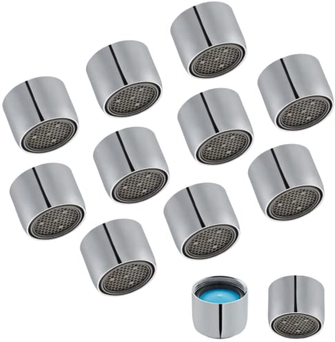 Schläfer | 1005110- Neoperl Universal M22 Luftsprudler, Strahlbrecher, Spültischmischbatterie, Anti-Kalk-Filterkartusche, Innengewinde M22x1, Chrome, 10 Stück Packung