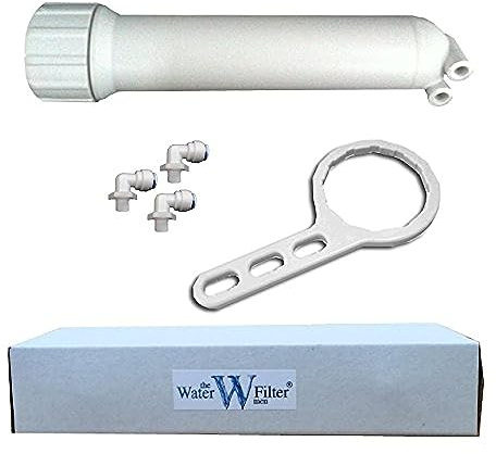 The Water Filter Men - Alloggiamento per membrana RO, raccordi e chiave - Filtro acqua potabile - 3 pezzi