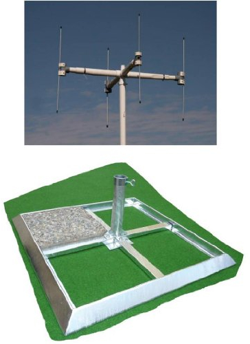 Sonnenschirmständer - aus 4,5 mm Ø DEUTSCHEM STAHL - SPEZIAL - ANTENNEN - STÄNDER - PLATTENSTÄNDER für 40 x 40 cm Platten für Rohre von 50 - 80 mm - Stahl-Schrägrahmen 4,5 mm und 80 µ Feuerverzinkung Beschichtung - MADE in BADEN - WÜRTTEMBERG - Holly ® Produkte STABIELO ® - holly-sunshade ® - PRODUKTE MADE in BADEN WÜRTTEMBERG - IM PREIS enthalten VERSANDKOSTEN (69 EUR) enthalten -