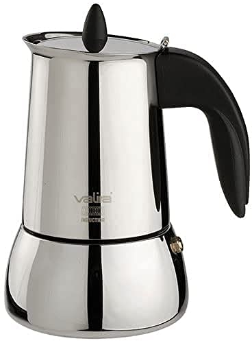 Valira Cafeteras - Cafetera Isabella de 10 tazas hecha en España, acero inoxidable, apta para inducción