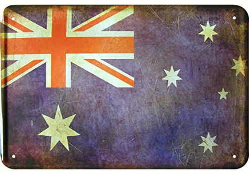 Australien Flagge Blechschild Australia Flag Tin Sign Vintage style